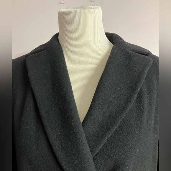 Harve’ Benard by Benard Holtzman Women’s Dbl Breasted Wool Pea Coat, Black, Sz 8 - Picture 3 of 6
